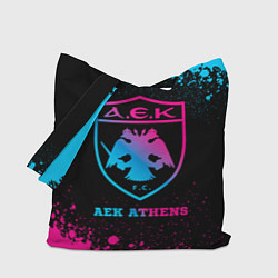 Сумка-шопер AEK Athens - neon gradient, цвет: 3D-принт