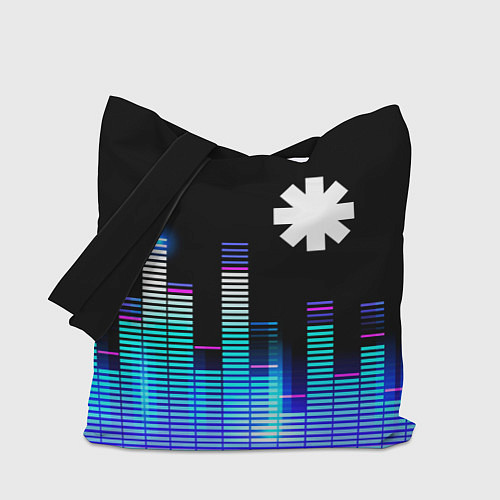 Сумка-шоппер Red Hot Chili Peppers эквалайзер / 3D-принт – фото 1