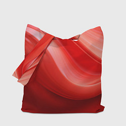 Сумка-шопер Красная волна, цвет: 3D-принт