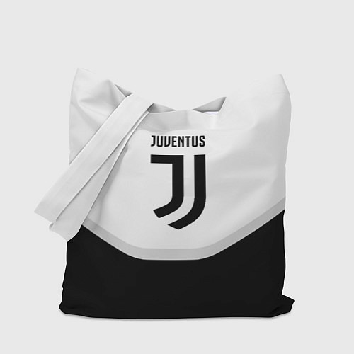 Сумка-шоппер Juventus black geometry sport / 3D-принт – фото 1