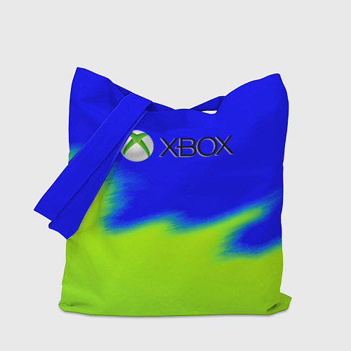 Сумка-шоппер Xbox кислотный стиль текстура / 3D-принт – фото 1