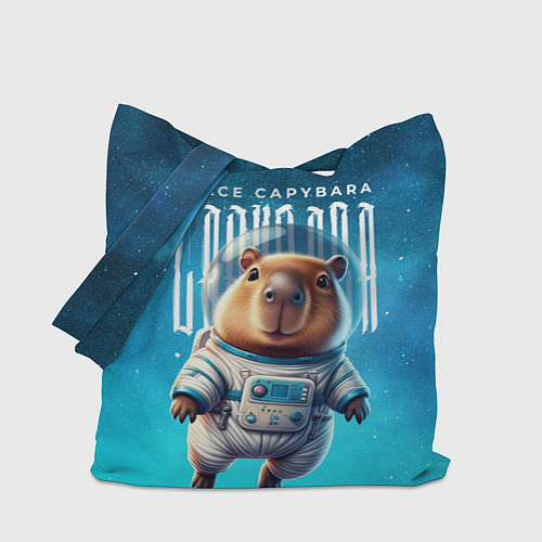 Сумка-шоппер Space capybara / 3D-принт – фото 1