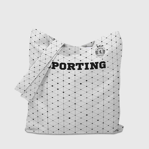 Сумка-шоппер Sporting sport на светлом фоне посередине / 3D-принт – фото 1