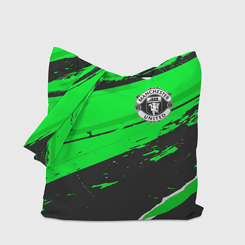 Сумка-шоппер Manchester United sport green / 3D-принт – фото 1