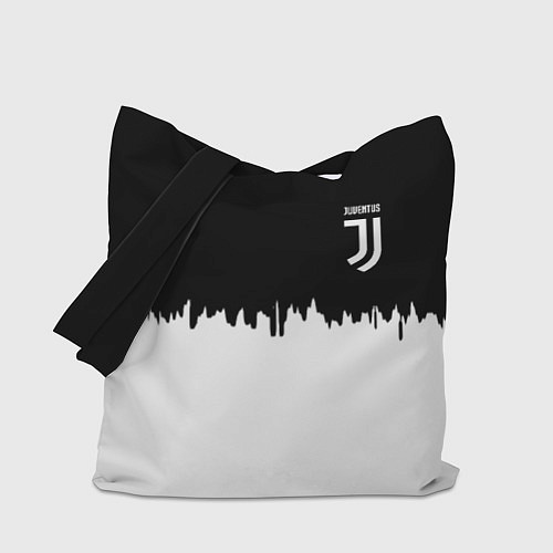 Сумка-шоппер Juventus белый огонь текстура / 3D-принт – фото 1