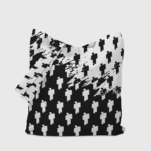 Сумка-шоппер Billie Eilish pattern black / 3D-принт – фото 1