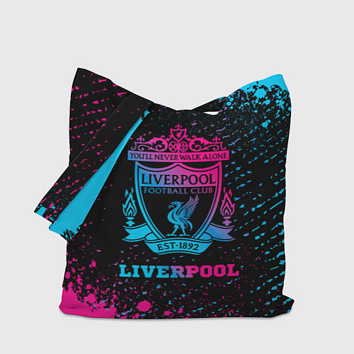Сумка-шоппер Liverpool - neon gradient / 3D-принт – фото 1