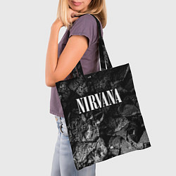 Сумка-шопер Nirvana black graphite, цвет: 3D-принт — фото 2