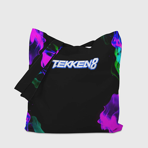 Сумка-шоппер Tekken огненный дым текстура / 3D-принт – фото 1