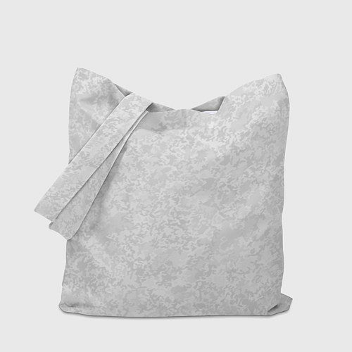 Сумка-шоппер Светло-серый текстура / 3D-принт – фото 1