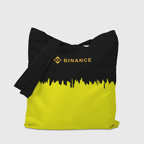 Сумка-шоппер Binance биржа краски / 3D-принт – фото 1