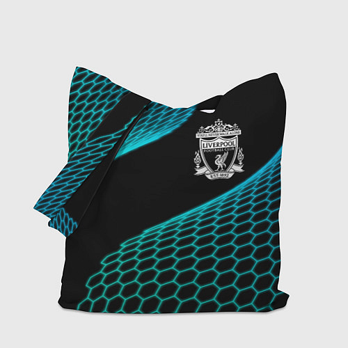 Сумка-шоппер Liverpool football net / 3D-принт – фото 1