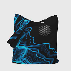 Сумка-шопер Coldplay sound wave, цвет: 3D-принт
