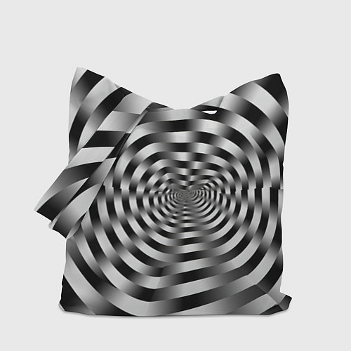 Сумка-шоппер Оптическая иллюзия спиральное заклинание / 3D-принт – фото 1