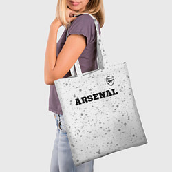 Сумка-шопер Arsenal sport на светлом фоне посередине, цвет: 3D-принт — фото 2