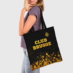 Сумка-шопер Club Brugge - gold gradient посередине, цвет: 3D-принт — фото 2