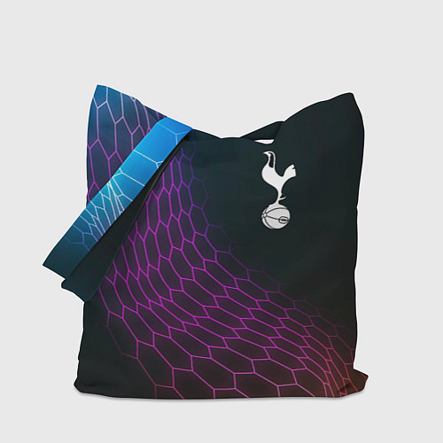 Сумка-шоппер Tottenham футбольная сетка / 3D-принт – фото 1