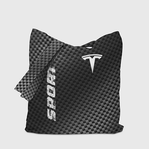 Сумка-шоппер Tesla sport carbon / 3D-принт – фото 1
