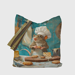 Сумка-шопер Крыса шеф повар на кухне, цвет: 3D-принт