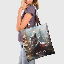 Сумка-шопер Assassins creed poster game, цвет: 3D-принт — фото 2