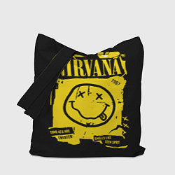 Сумка-шопер Nirvana - смайлик, цвет: 3D-принт