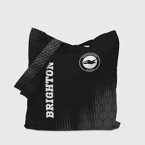 Сумка-шоппер Brighton sport на темном фоне вертикально / 3D-принт – фото 1