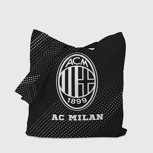 Сумка-шоппер AC Milan sport на темном фоне / 3D-принт – фото 1