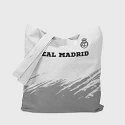 Сумка-шоппер Real Madrid sport на светлом фоне посередине