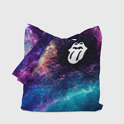 Сумка-шопер Rolling Stones space rock, цвет: 3D-принт