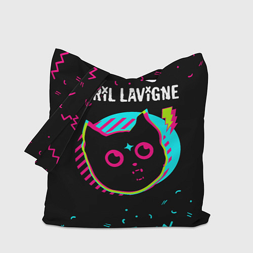 Сумка-шоппер Avril Lavigne - rock star cat / 3D-принт – фото 1