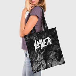 Сумка-шопер Slayer black graphite, цвет: 3D-принт — фото 2