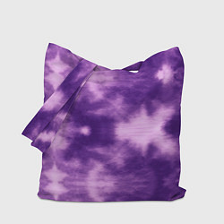 Сумка-шопер Фиолетовый тайдай, цвет: 3D-принт