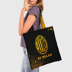 Сумка-шопер AC Milan - gold gradient, цвет: 3D-принт — фото 2