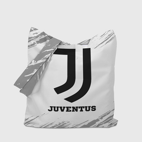 Сумка-шоппер Juventus sport на светлом фоне / 3D-принт – фото 1