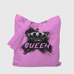 Сумка-шопер Королева - корона, цвет: 3D-принт