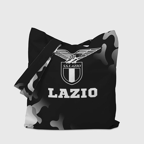 Сумка-шоппер Lazio sport на темном фоне / 3D-принт – фото 1