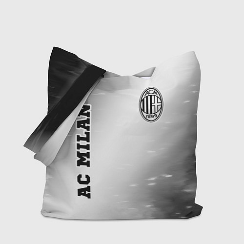 Сумка-шоппер AC Milan sport на светлом фоне вертикально / 3D-принт – фото 1