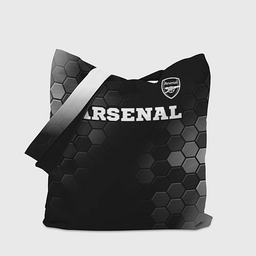 Сумка-шоппер Arsenal sport на темном фоне посередине / 3D-принт – фото 1