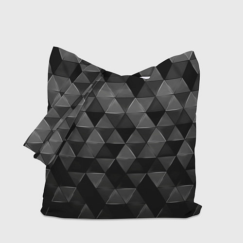 Сумка-шоппер Серые треугольники / 3D-принт – фото 1