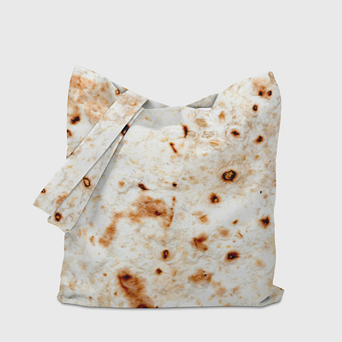 Сумка-шоппер Текстура светлого лаваша / 3D-принт – фото 1