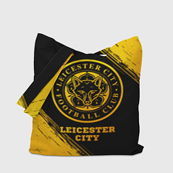 Сумка-шопер Leicester City - gold gradient, цвет: 3D-принт