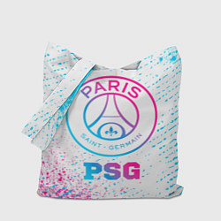 Сумка-шоппер PSG neon gradient style