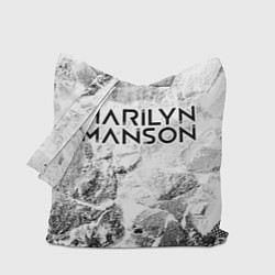 Сумка-шоппер Marilyn Manson white graphite