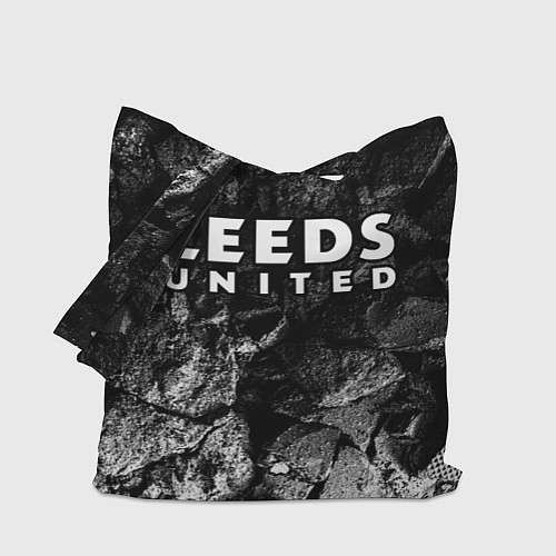 Сумка-шоппер Leeds United black graphite / 3D-принт – фото 1
