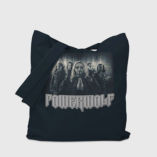 Сумка-шоппер Powerwolf band grey / 3D-принт – фото 1