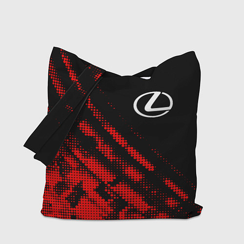 Сумка-шоппер Lexus sport grunge / 3D-принт – фото 1