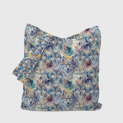 Сумка-шоппер Волки паттерн / 3D-принт – фото 1