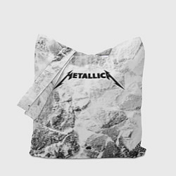 Сумка-шопер Metallica white graphite, цвет: 3D-принт