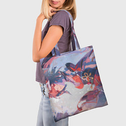 Сумка-шопер Honkai Star Rail Sparkle smile, цвет: 3D-принт — фото 2