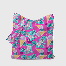 Сумка-шоппер Единорог с мороженым - dab dance